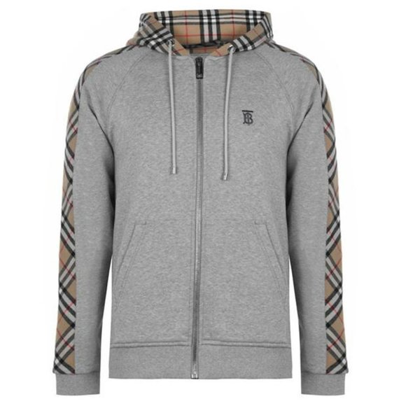 Burberry Check Plaid Wool Hood And 